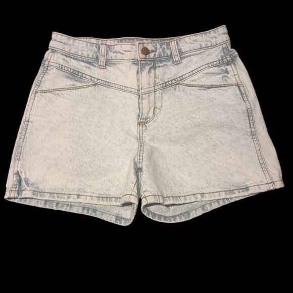 Acid Wash Denim Shorts - Picture 1 of 5
